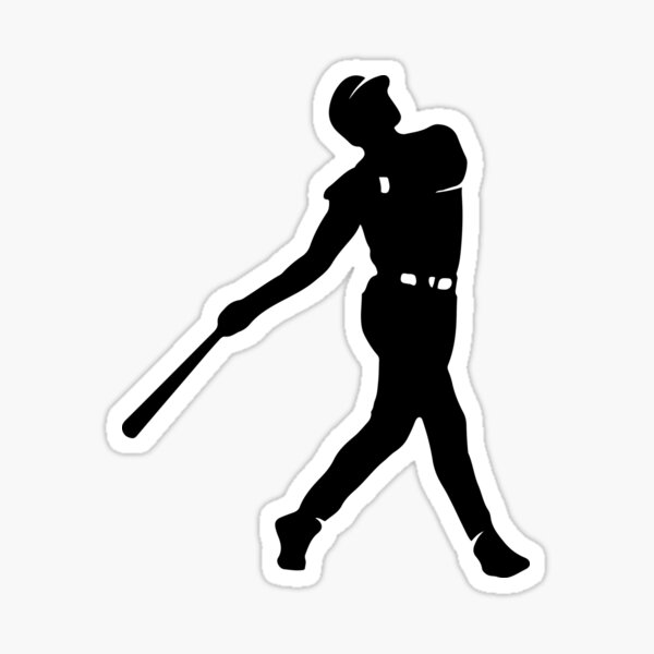 Baseball Player 7 (Sports Decor: Silhouette Decals)