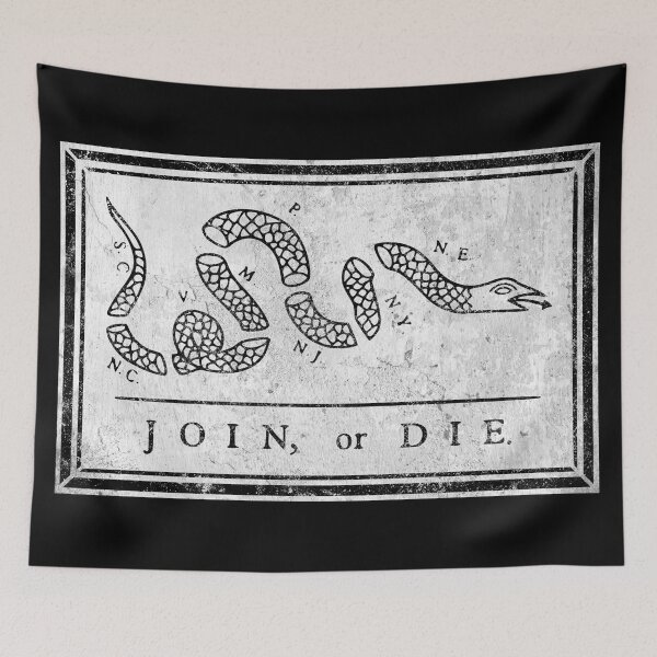 Item preview, Join or Die Snake - American Revolutionary War Symbol designed and sold by NLopezArt.