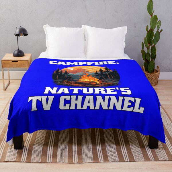 Item preview, Funny Camper Design Campfire: Nature's TV Channel designed and sold by fantasticdesign.