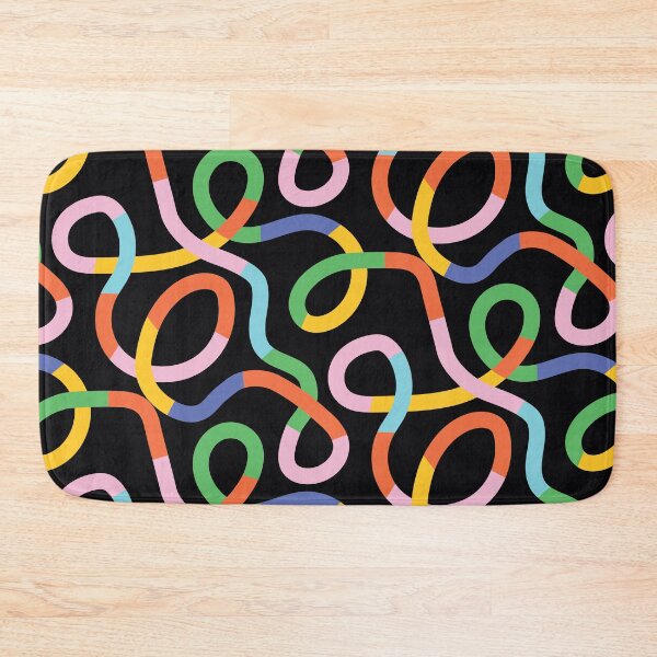Item preview, Oh Happy Day Rainbow Loop-de-Loops on Black designed and sold by bethmcmillian.