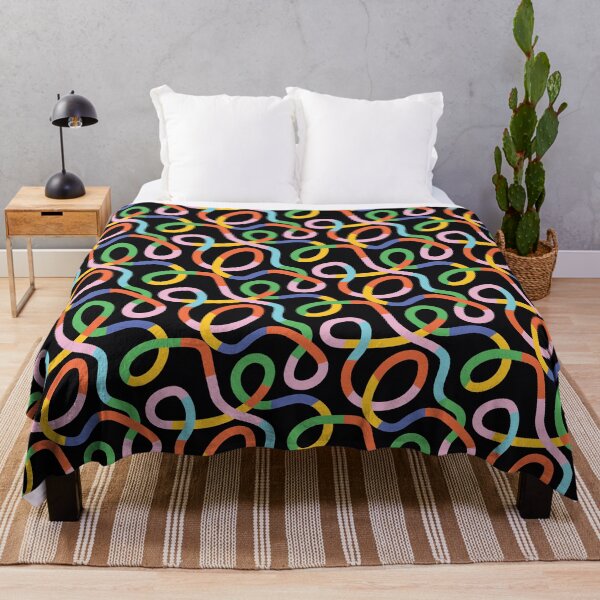 Item preview, Oh Happy Day Rainbow Loop-de-Loops on Black designed and sold by bethmcmillian.