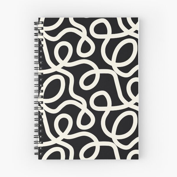 Item preview, Oh Happy Day Loop-de-Loops blanco y negro designed and sold by bethmcmillian.