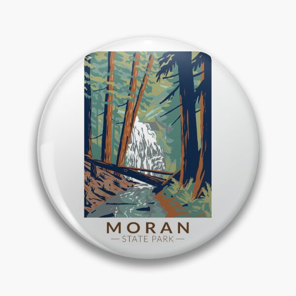 Item preview, Moran State Park Washington Travel Art Vintage designed and sold by KrisSidDesigns.