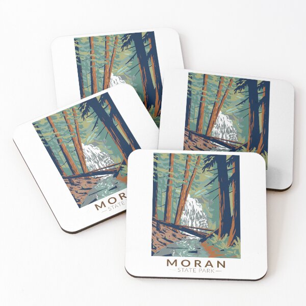 Item preview, Moran State Park Washington Travel Art Vintage designed and sold by KrisSidDesigns.