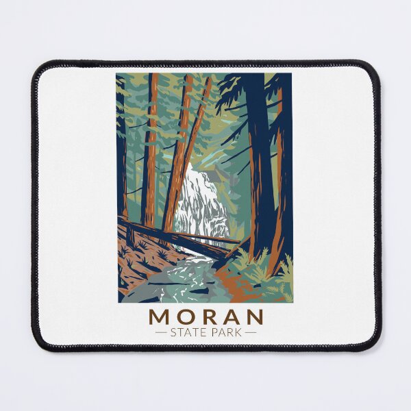 Item preview, Moran State Park Washington Travel Art Vintage designed and sold by KrisSidDesigns.