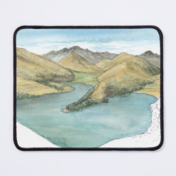 Item preview, Moke Lake - New Zealand Watercolour designed and sold by Tom Napper Design.