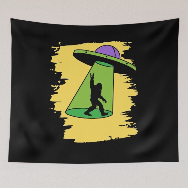 Item preview, Cryptid Enigma Unveiled: Bigfoot Alien Abduction and the Reality of Bigfoot Silhouette designed and sold by Drzamag.