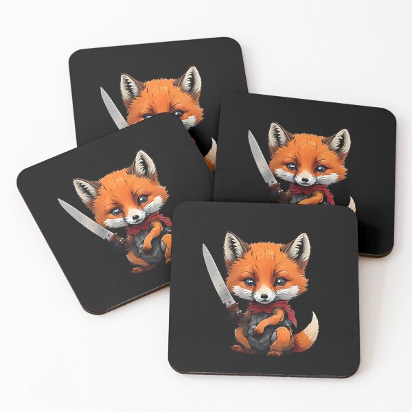 Item preview, Animals with knives - Foxy designed and sold by JapKo.
