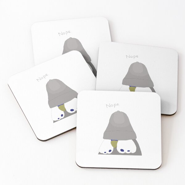 Item preview, Budgie Nope Bell On Head Grey designed and sold by TiffinByLK.