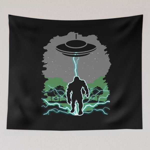Item preview, Cryptid Enigma Unveiled: Bigfoot Alien Abduction and the Reality of Bigfoot Silhouette designed and sold by Drzamag.