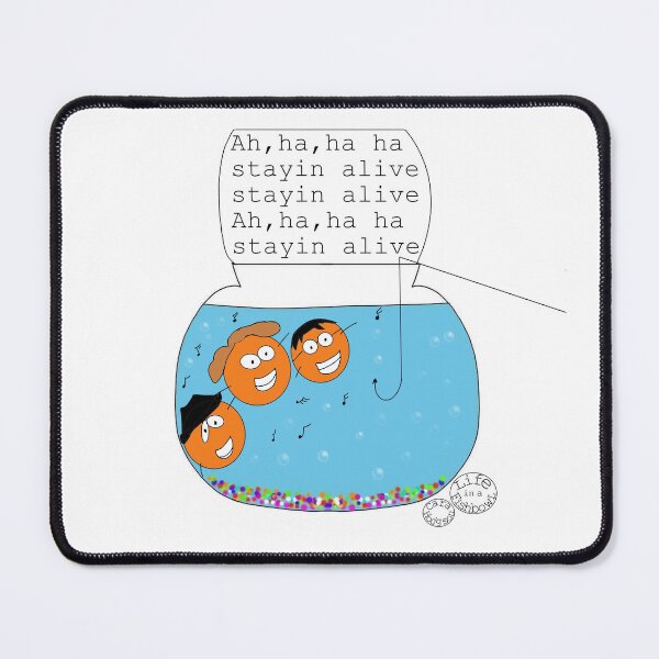 Item preview, Bee Gees, Stayin Alive. Life in a Fishbowl designed and sold by carahodgsonart.