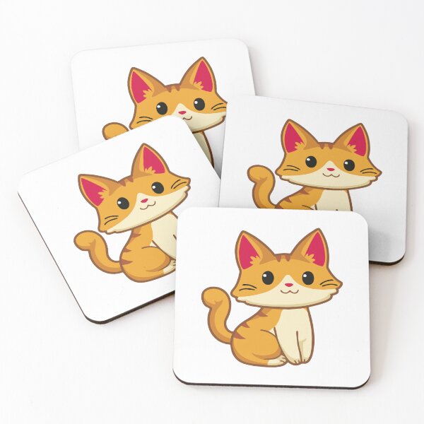 Item preview, Orange Tabby Cat Cartoon Kawaii designed and sold by staplerfruit.