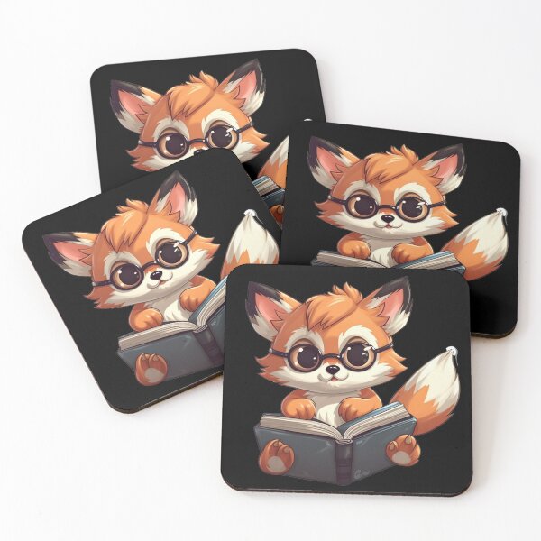 Item preview, Cute Fox Studying sticker designed and sold by Vainura.