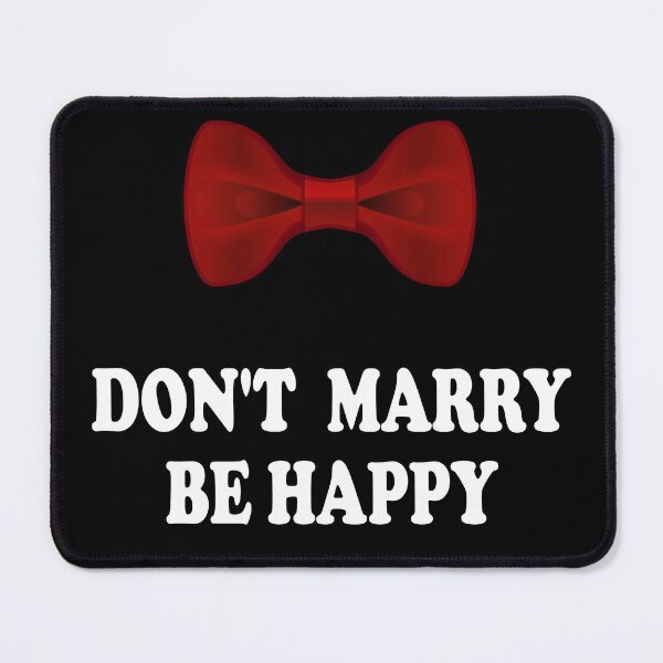 Item preview, Don't marry be happy red bow tie designed and sold by Sunmoonlove.