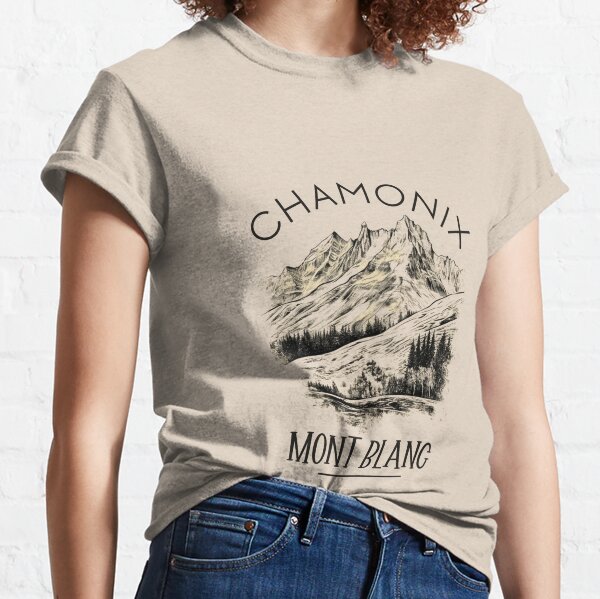 T-shirt oversize con stampa - Bianco/Chamonix - DONNA