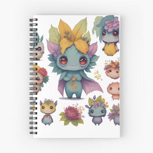 Item preview, Little monsters, Little devils with flower theme designed and sold by Piniatá P.