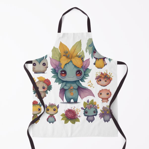 Item preview, Little monsters, Little devils with flower theme designed and sold by Piniatá P.
