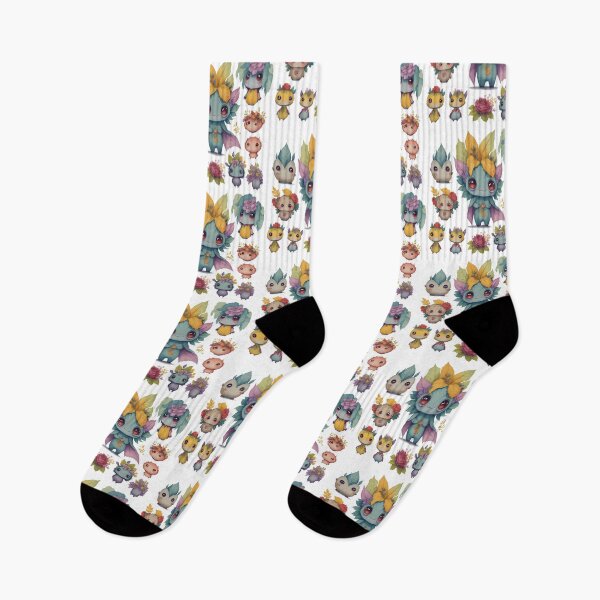 Item preview, Little monsters, Little devils with flower theme designed and sold by Piniatá P.