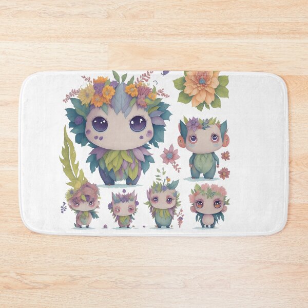 Item preview, Little monsters, Little devils with flower theme designed and sold by Piniatá P.