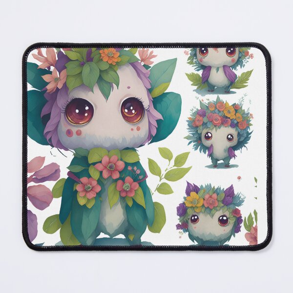 Item preview, Little monsters, Little devils with flower theme designed and sold by Piniatá P.