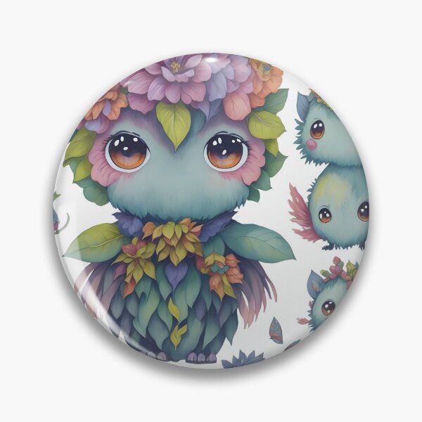 Item preview, Little monsters, Little devils with flower theme designed and sold by Piniatá P.