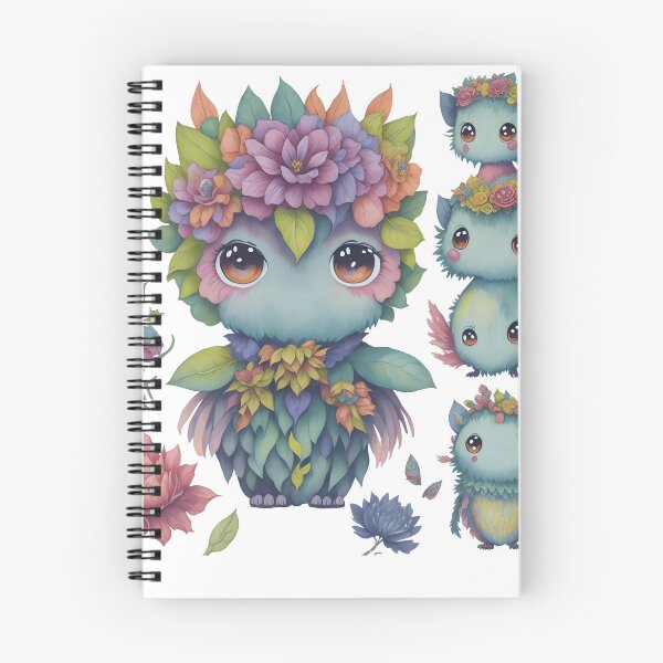 Item preview, Little monsters, Little devils with flower theme designed and sold by Piniatá P.