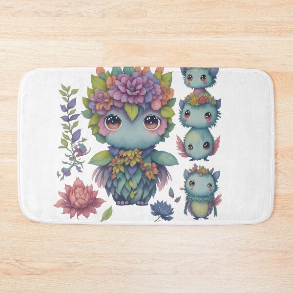 Item preview, Little monsters, Little devils with flower theme designed and sold by Piniatá P.