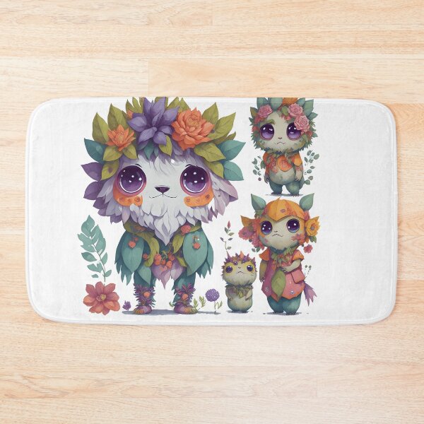 Item preview, Little monsters, Little devils with flower theme designed and sold by Piniatá P.