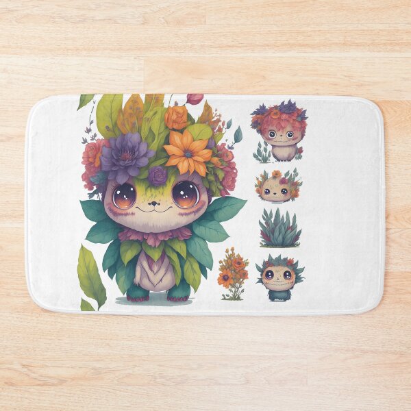 Item preview, Little monsters, Little devils with flower theme designed and sold by Piniatá P.