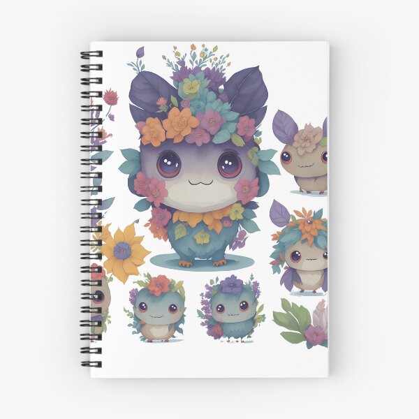 Item preview, Little monsters, Little devils with flower theme designed and sold by Piniatá P.