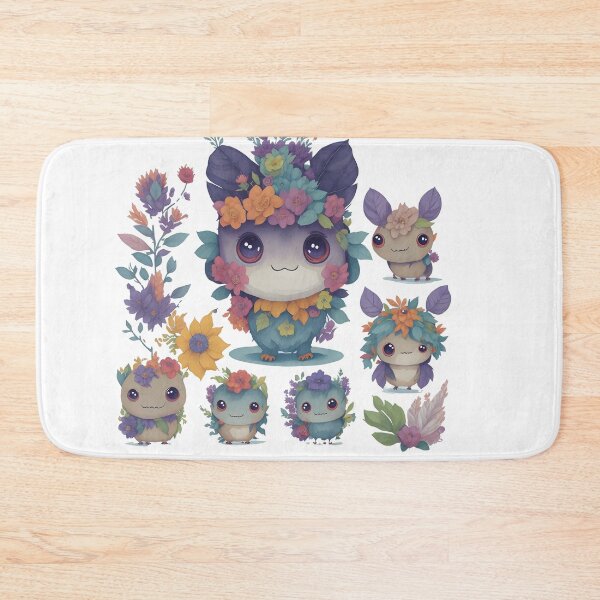 Item preview, Little monsters, Little devils with flower theme designed and sold by Piniatá P.