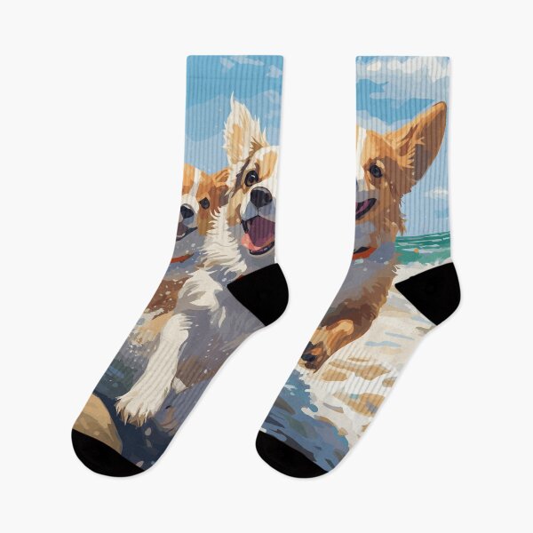 Item preview, Three Happy Corgis designed and sold by CatCoconut-Art.