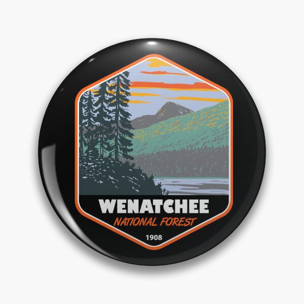 Item preview, Okanogan Wenatchee National Forest Washington Vintage Emblem designed and sold by KrisSidDesigns.