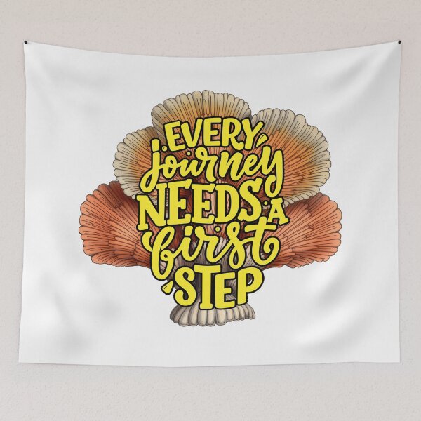 Item preview, Every Journey Needs A First Step Shroom designed and sold by NOTSNIW ART.