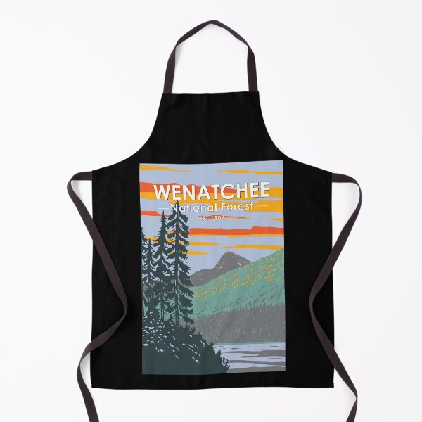 Item preview, Okanogan Wenatchee National Forest Washington Travel Art Vintage designed and sold by KrisSidDesigns.