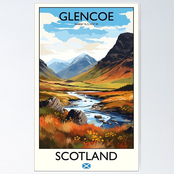 Item preview, Travel Print of Glencoe designed and sold by chicolabronse.