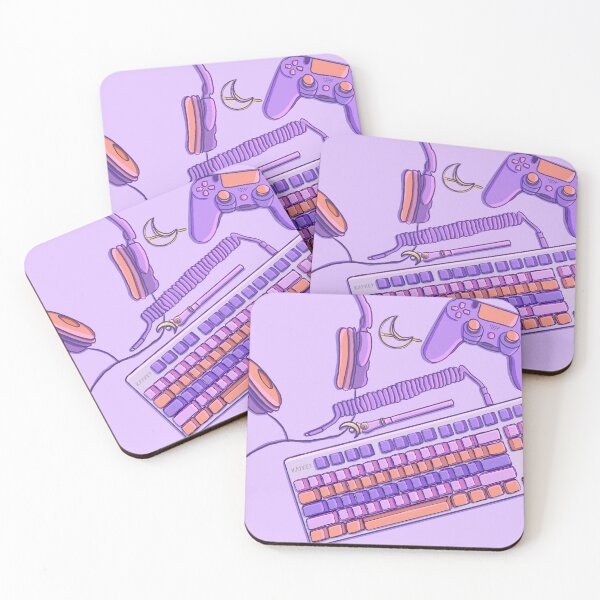 Item preview, purple gamer girl designed and sold by Kaykeymagick.