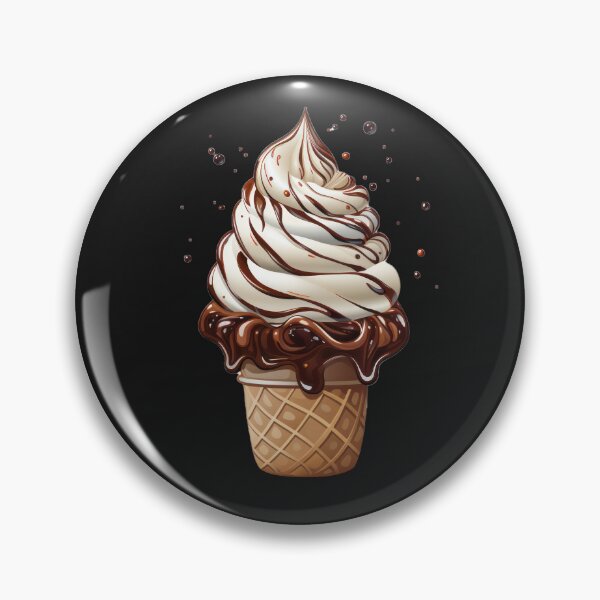 Aperçu de l'œuvre Satisfaction visuelle : Illustration captivante de la crème glacée au chocolat créée et vendue par Belltwon.