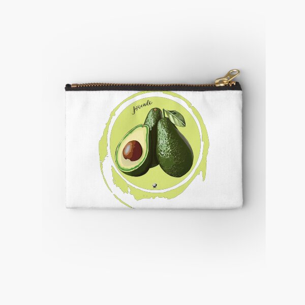 Item preview, Avocado illustration in a circle designed and sold by Alexandra Kueny.