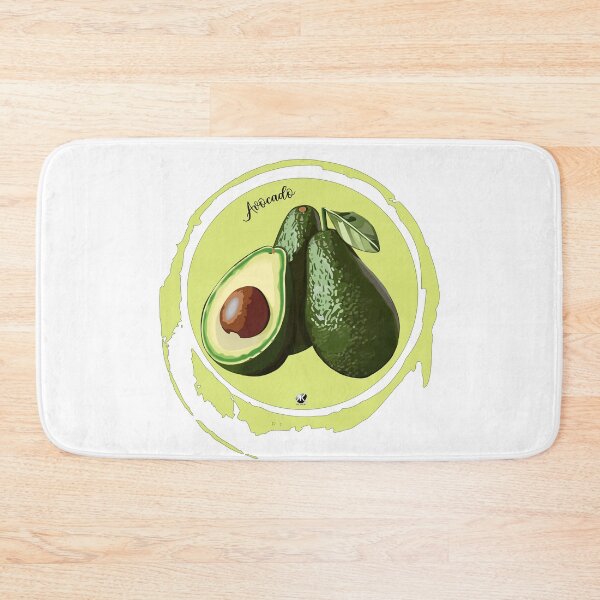 Item preview, Avocado illustration in a circle designed and sold by Alexandra Kueny.