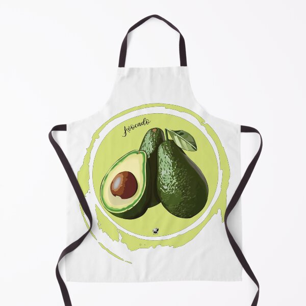 Item preview, Avocado illustration in a circle designed and sold by Alexandra Kueny.