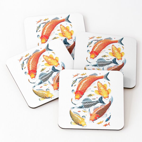 Item preview, Koi fishes painting art  designed and sold by Goodyzaa.