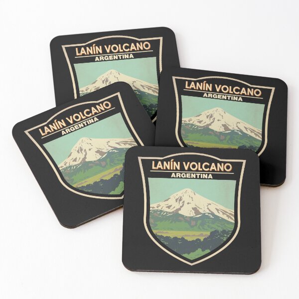 Item preview, Lanin volcano Argentina Badge designed and sold by KrisSidDesigns.