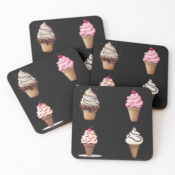 Item preview, Enjoy the summer with our set of 4 assorted ice creams designed and sold by Belltwon.