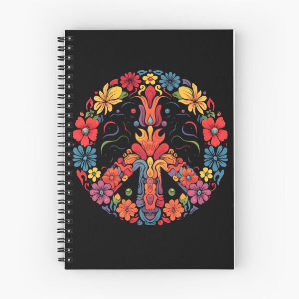 Item preview, Flowery Harmony: Vibrant Peace Symbol Design designed and sold by LukeAiWalker.