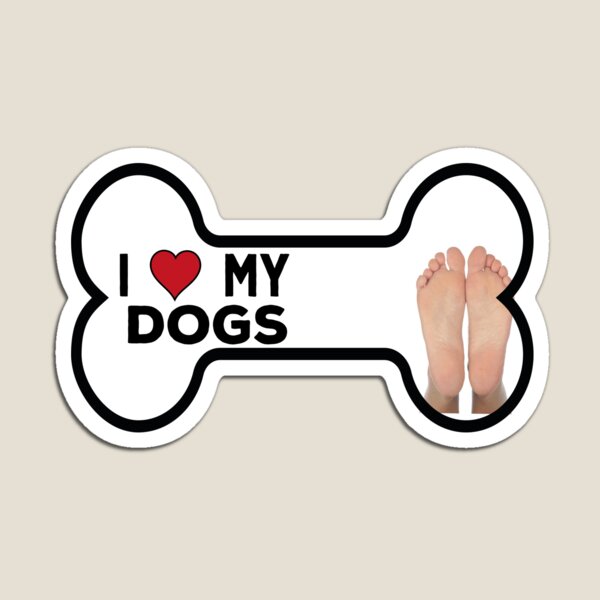Item preview, I Love My Dogs Bumper Sticker designed and sold by MCreativeStore.
