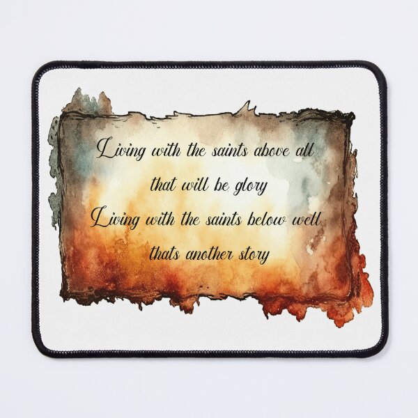 Item preview, Living with saints designed and sold by WideIsTheGate.