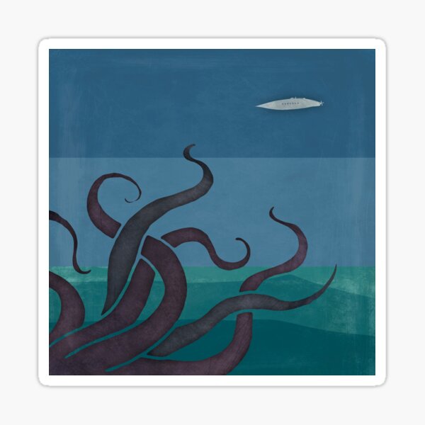 Item preview, Twenty Thousand Leagues Under the Sea - Jules Verne Jules Verne Literary Art for Book lovers designed and sold by RedHillPrints.