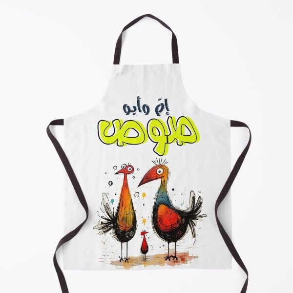 Item preview, ام وابو صوص جاجة وديك بالعربي مضحك نكت تحشيش- Arabic Pop Art Funny Rooster Chicken Generative AI designed and sold by FUNqoosh.