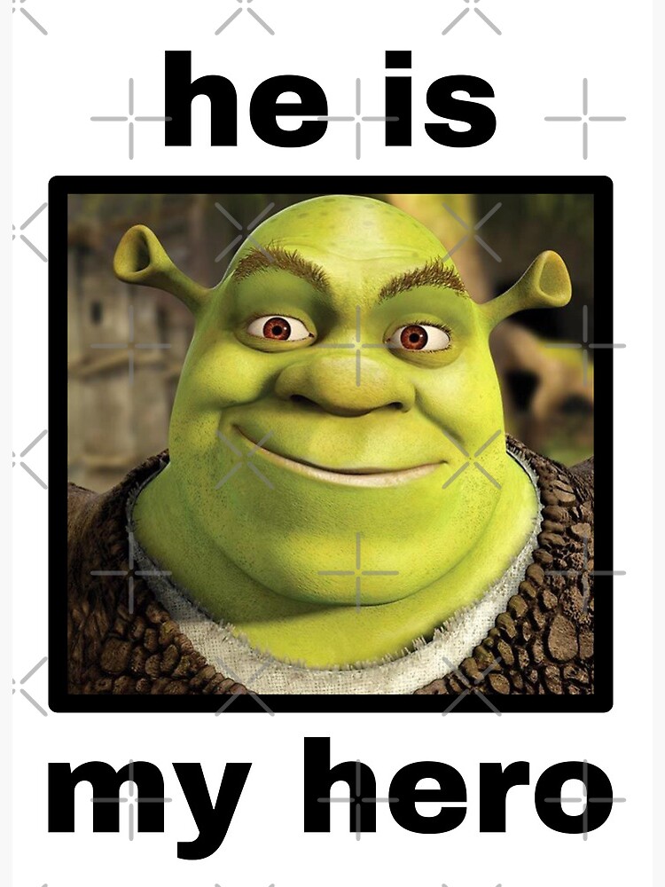 shrek meme | Art Board Print